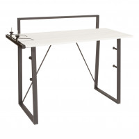 OSP Home Furnishings TIN25-LTG Tinker Desk in Light Grey Finish